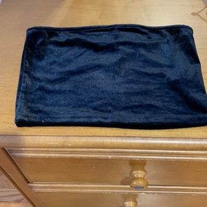Black velvet tube top! Never worn